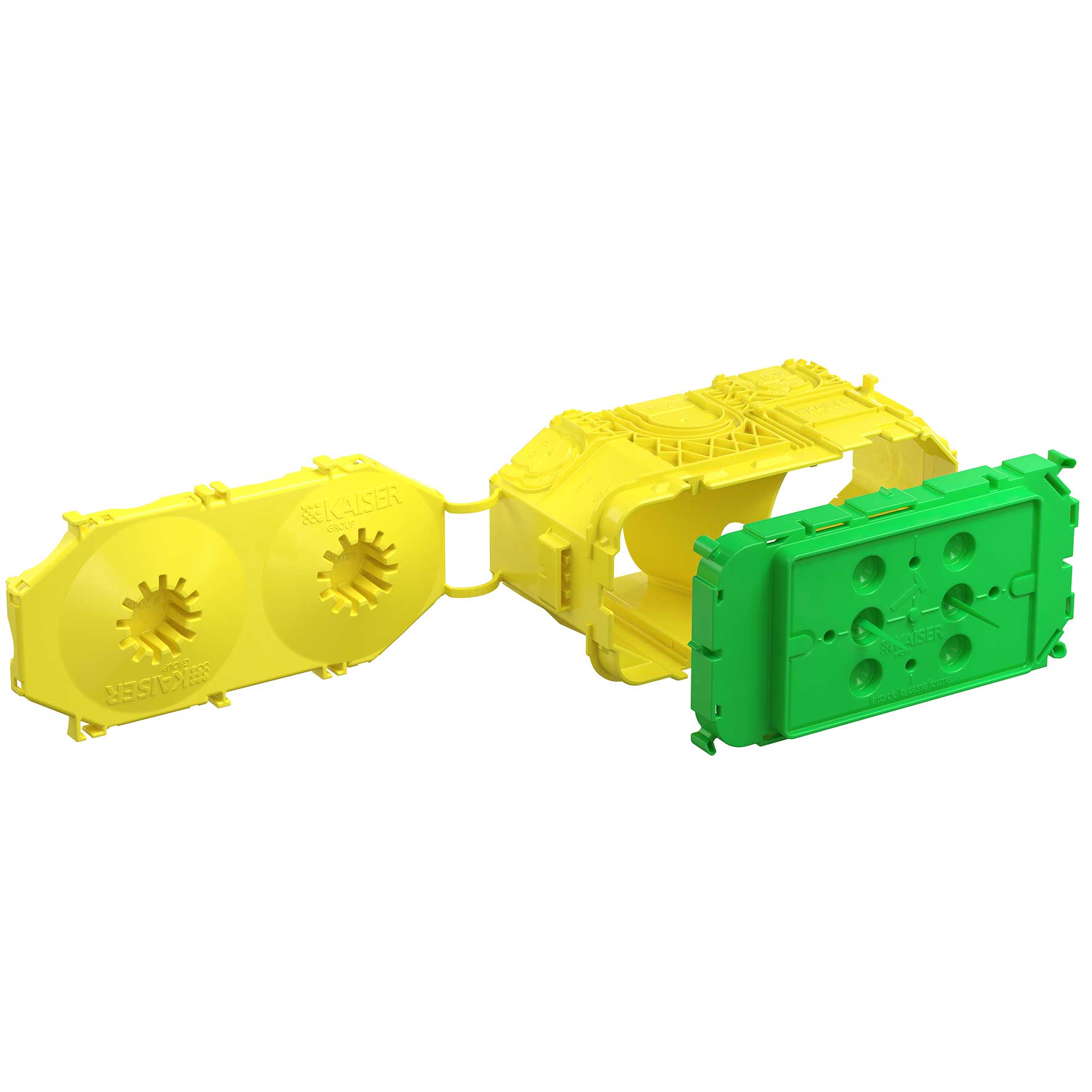 1269-03 1269-03 BB Gerätedose Italien, 3 Module, T=91mm - Зображення 1