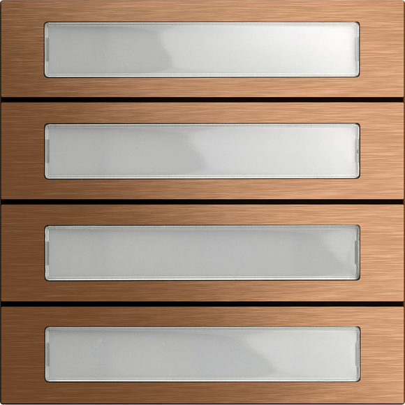 5534921 Кнопковий модуль виклику 4-м System 106, бронза - Зображення 1