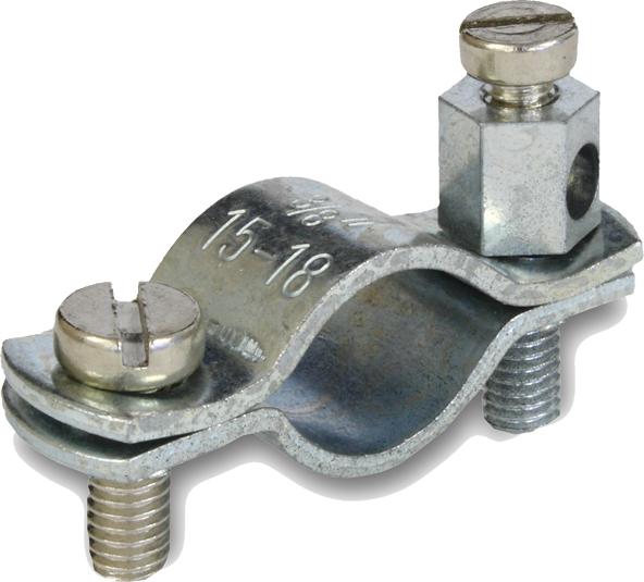 1012 1012 Earthing strap clamp for pipe diameter 15 -18mm (3/8