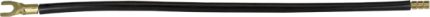 1889 Cable connection 10sqmm 260 mm black sleeve and fork lug M6