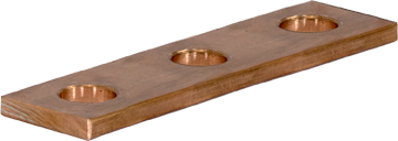 CB240-3 Bare copper connection for 3 stud terminals 185 / 240sqmm