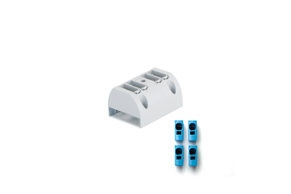 MC-11001SN MC 11001SN MiniClic 4x basic kit incl. 4 blue cubes mounting on busbars - Зображення 1