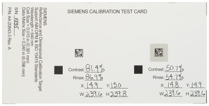 6GF3440-8CE Calibration plate for VERI-GENIUS