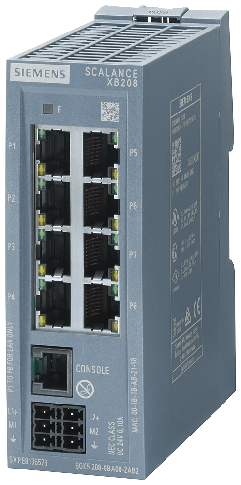 p_ik1_xx_1974p 6GK5208-0BA00-2TB2 SCALANCE XB208 (E/IP) - Зображення 1