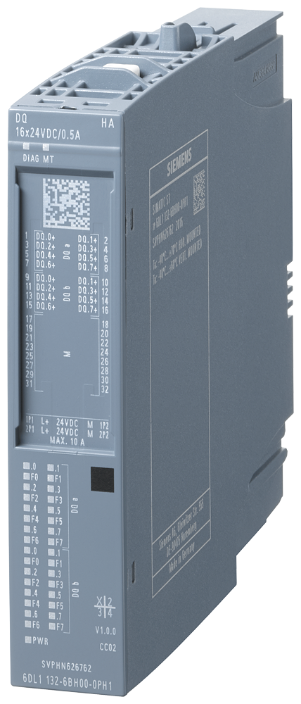 6DL1132-6BH00-0PH1 ET 200SP HA, DQ 16X24VDC/0,5A