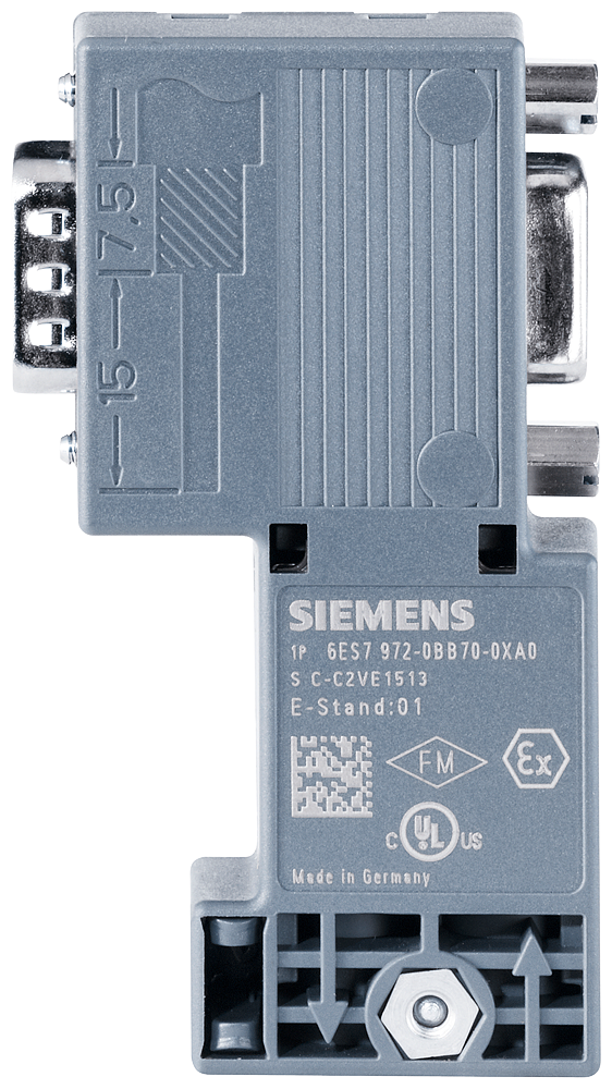 p_st7_xx_5942p 6ES7972-0BB70-0XA0 PB Connector, 90 Degree, with PG... - Зображення 1