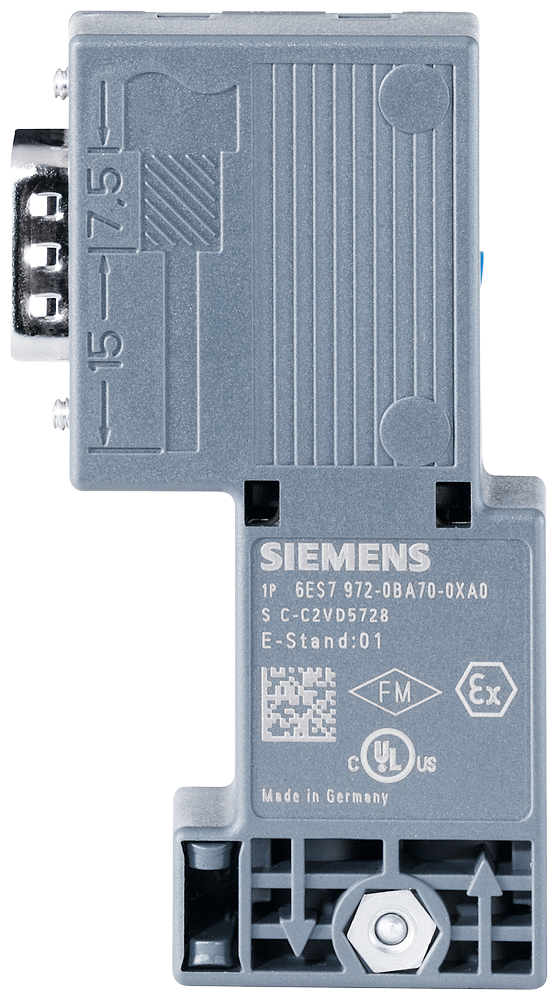 p_st7_xx_5948p 6ES7972-0BA70-0XA0 PB Connector, 90 Degree, w/o PG ... - Зображення 1