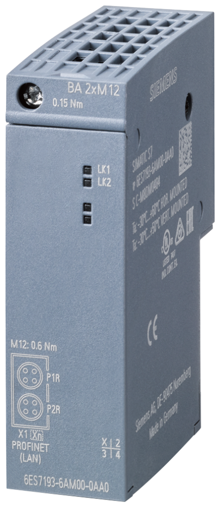 6ES7193-6AM00-0AA0 SIMATIC Busadapter BA 2xM12