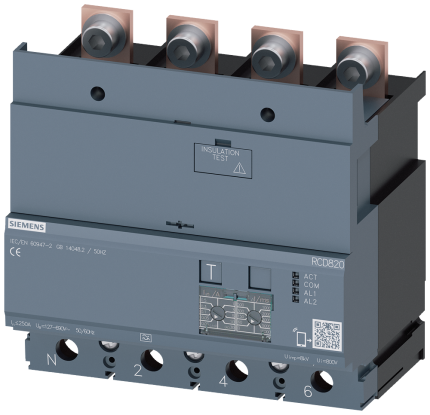 3VA9224-0RL30 RCD-MODULE RCD820 4P I=250A U=12...