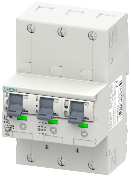 5SP3863-3 MAIN CIRCUIT BREAKER 3X1POL E 63