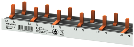 5ST3777-0 Pin Busbar 10mm2, 3p/N Comp+AS 1...