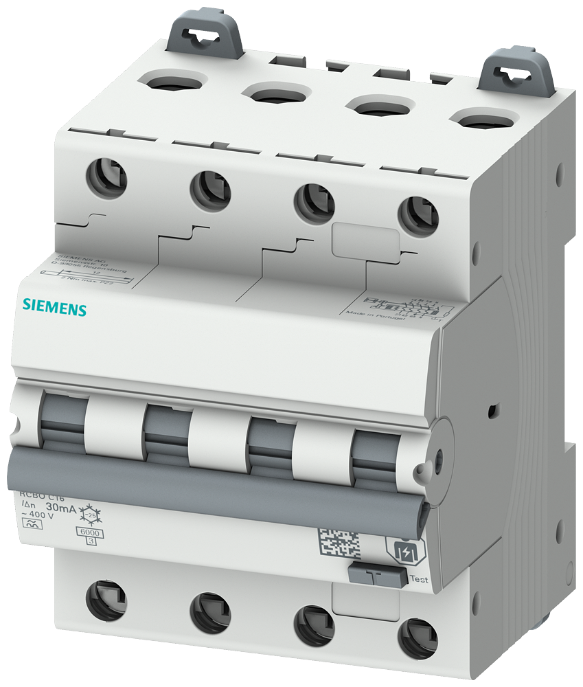 G_I202_XX_56892P 5SU1346-6FP06 RCBO 4P B6 6KA type A 30mA 4MW - Зображення 1