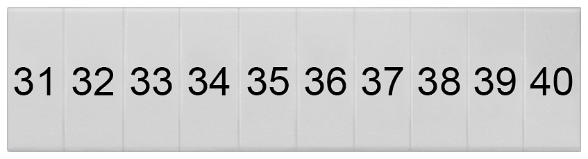 G_I202_XX_74634P 8WH8120-1AB35 LABELS, LONGIT.,31-40, S. 4 - Зображення 1