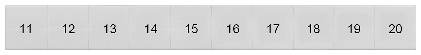 G_I202_XX_74880P 8WH8120-5AB15 LABELS, LONGIT.,11-20, S. 10 - Зображення 1