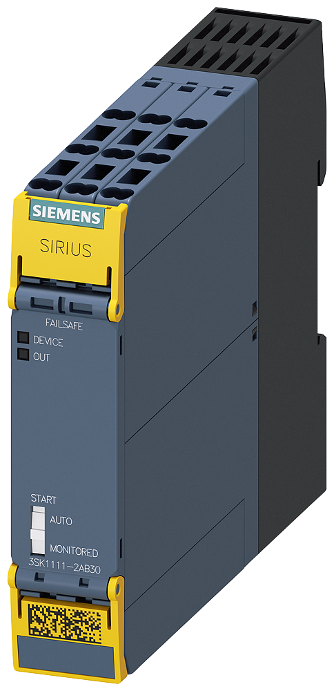 G_IC03_XX_03954P 3SK1111-2AB30 SIRIUS SAFETY RELAY STD RELAY 3N... - Зображення 1