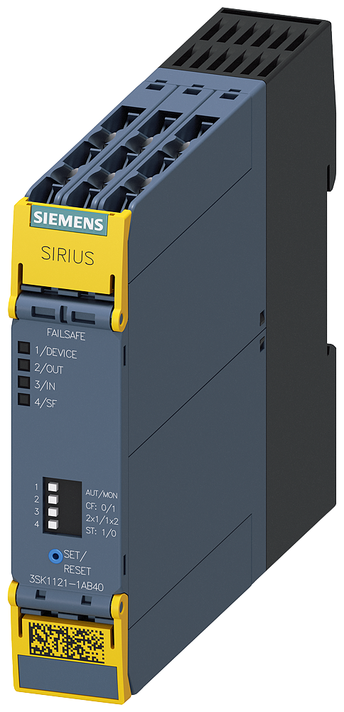 G_IC03_XX_03967P 3SK1121-1AB40 SIRIUS SAFETY RELAY ADV RELAYS 3... - Зображення 1