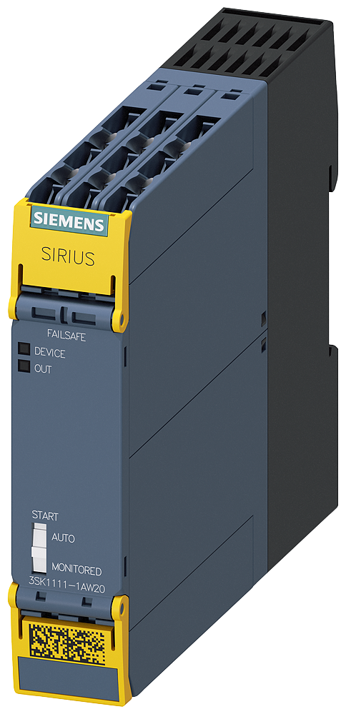 G_IC03_XX_04719P 3SK1111-1AW20 SIRIUS SAFETY RELAY STD RELAYS 3... - Зображення 1