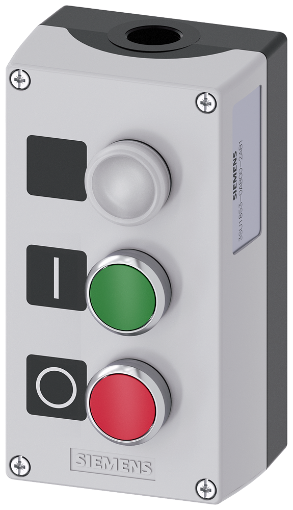 G_IC03_XX_06788P 3SU1853-0AB00-2AB1 Enclosure metal, 3 control points - Зображення 1