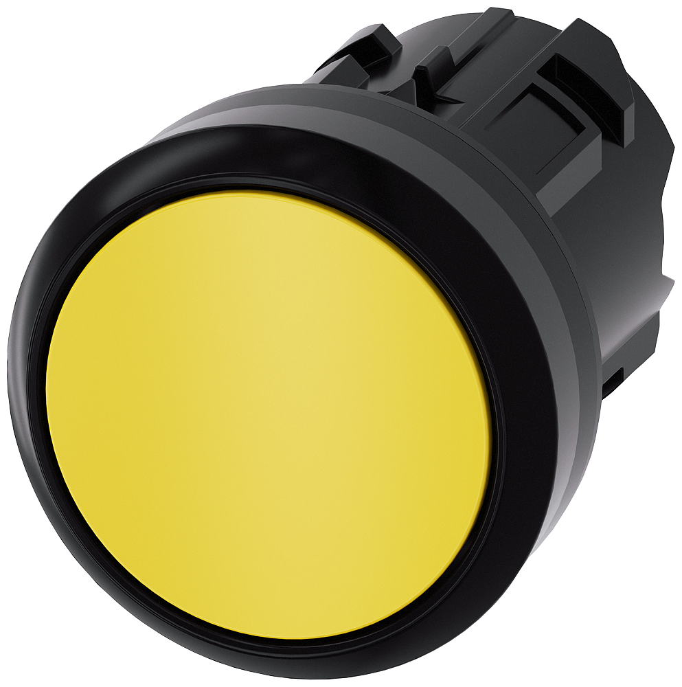 G_IC03_XX_06852P 3SU1000-0AB30-0AA0 Pushbutton, yellow - Зображення 1