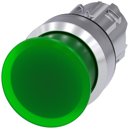3SU1051-1AD40-0AA0 Illum. mushroom pushbutton, 30mm...