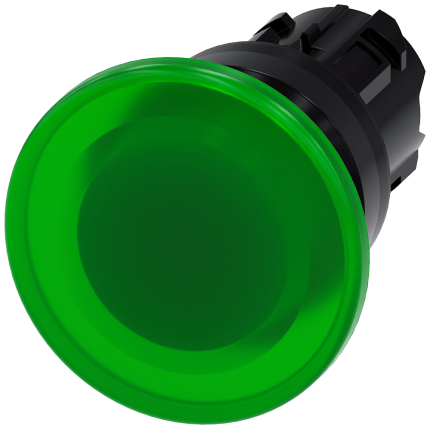 3SU1001-1BD40-0AA0 Illum. mushroom pushbutton, 40mm...