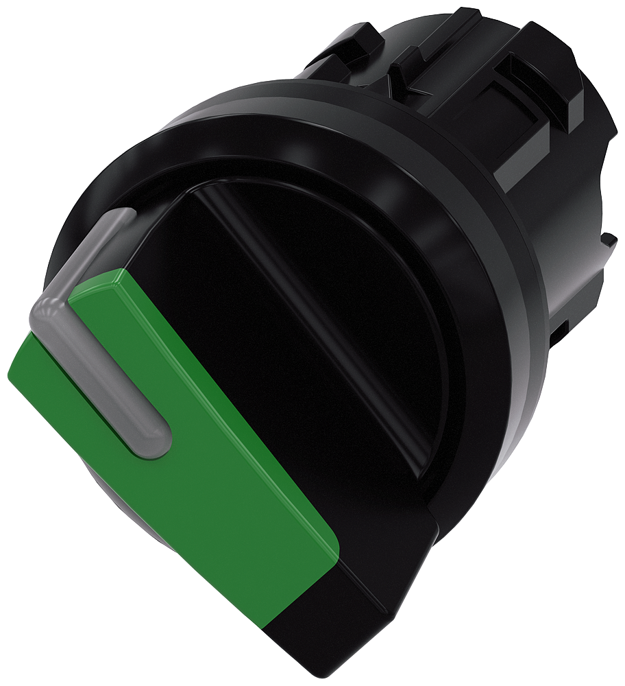 G_IC03_XX_07105P 3SU1002-2BC40-0AA0 Selector switch, O<I, green - Зображення 1