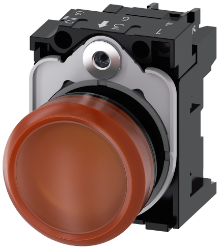 3SU1106-6AA00-1AA0 Indicator light, amber