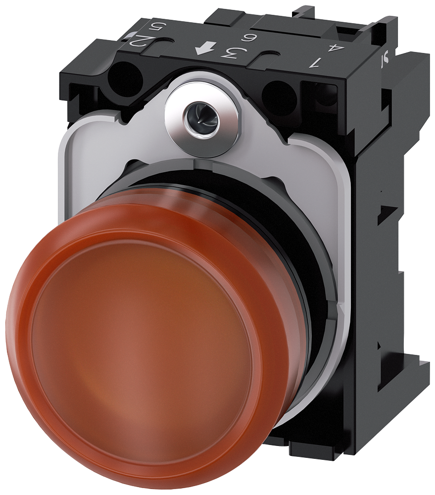 G_IC03_XX_07299P 3SU1106-6AA00-1AA0 Indicator light, amber - Зображення 1