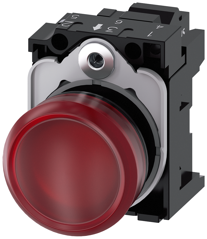 G_IC03_XX_07330P 3SU1106-6AA20-3AA0 Indicator light, red - Зображення 1