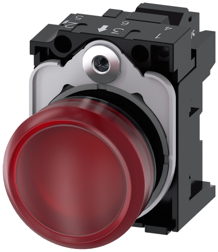 3SU1102-6AA20-3AA0  Indicator light, red