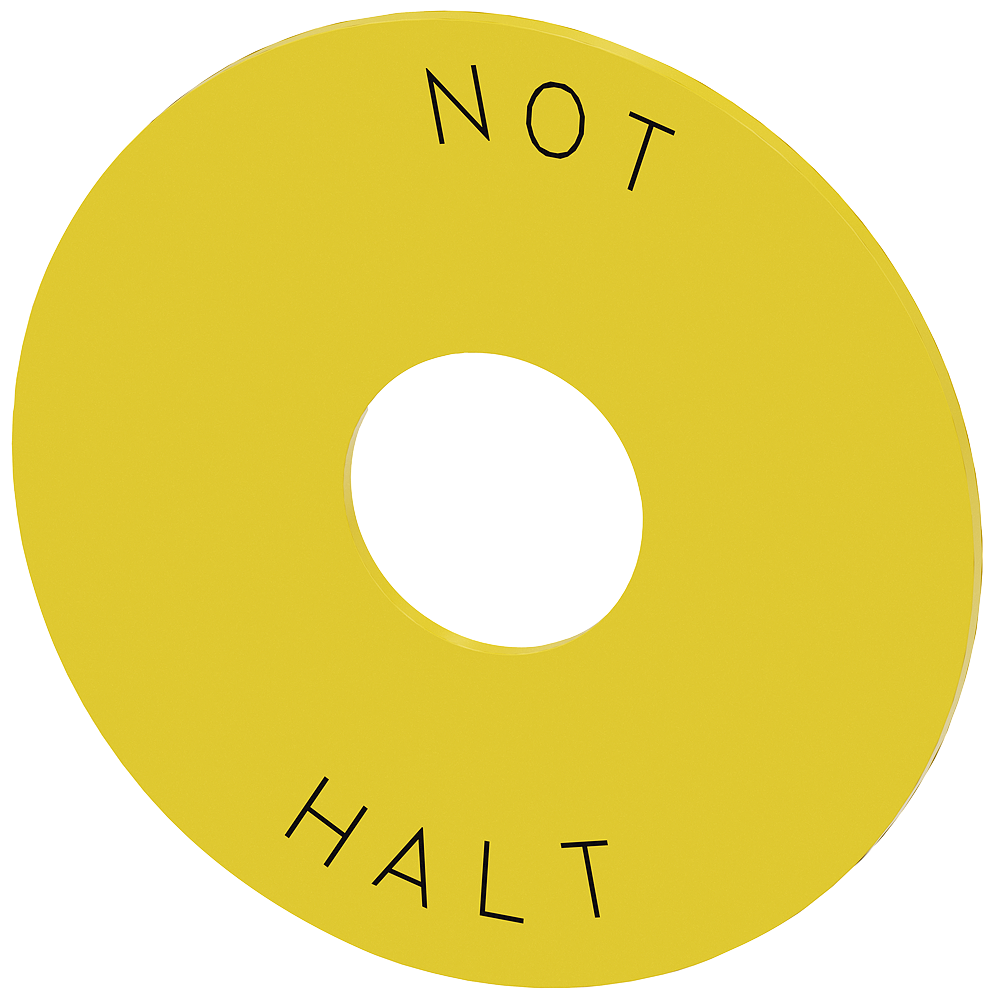 G_IC03_XX_07395P 3SU1900-0BB31-0AT0 EMERGENCY STOP backing plate, ye... - Зображення 1