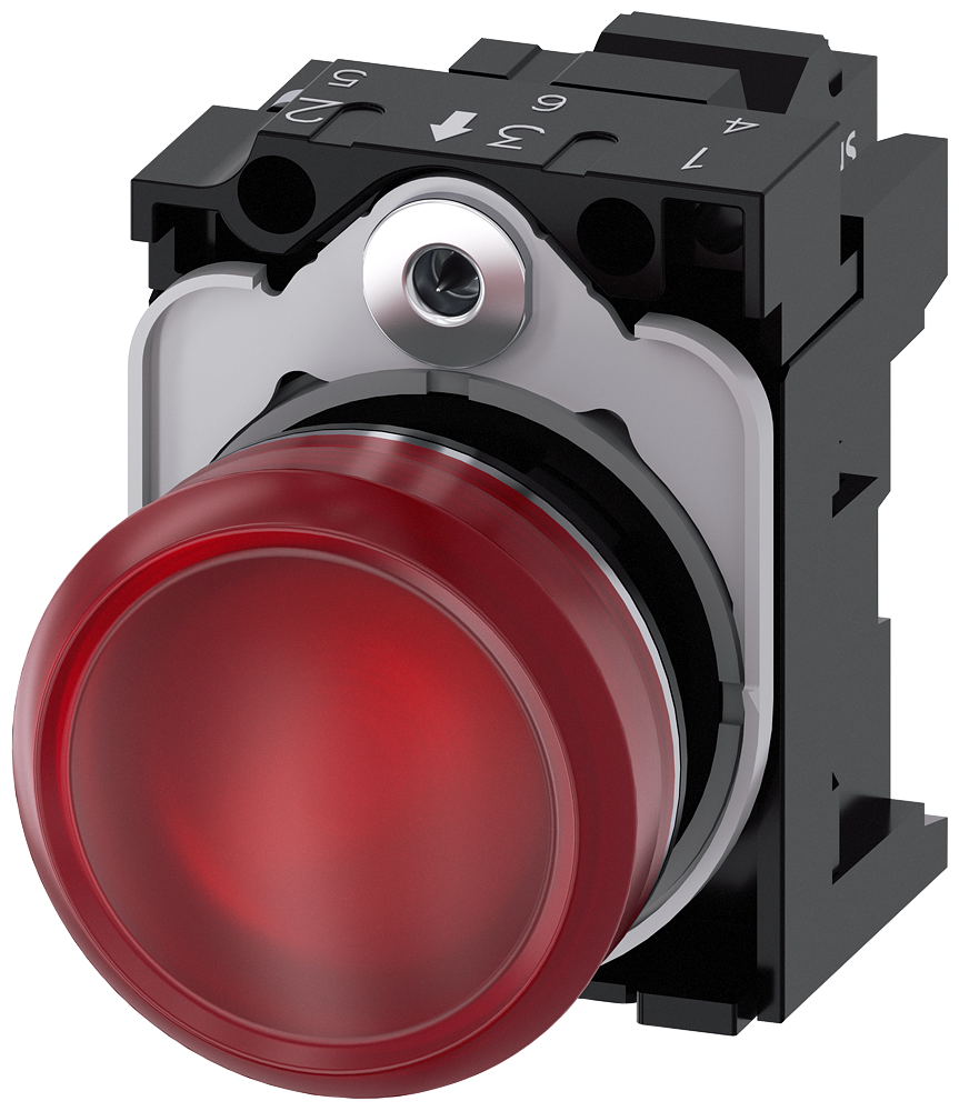 G_IC03_XX_07726P 3SU1156-6AA20-3AA0 Indicator light, red - Зображення 1