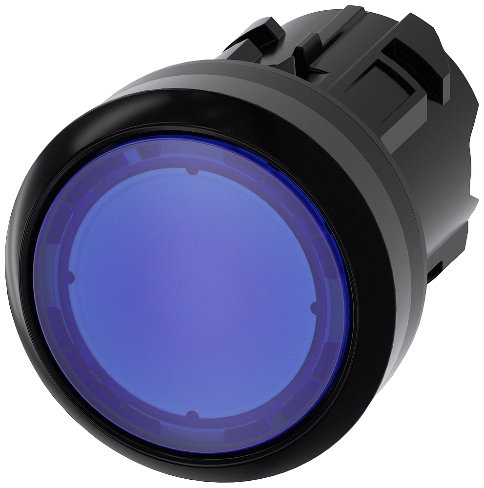 G_IC03_XX_07905P 3SU1001-0AB50-0AA0 Illuminated pushbutton, blue - Зображення 1