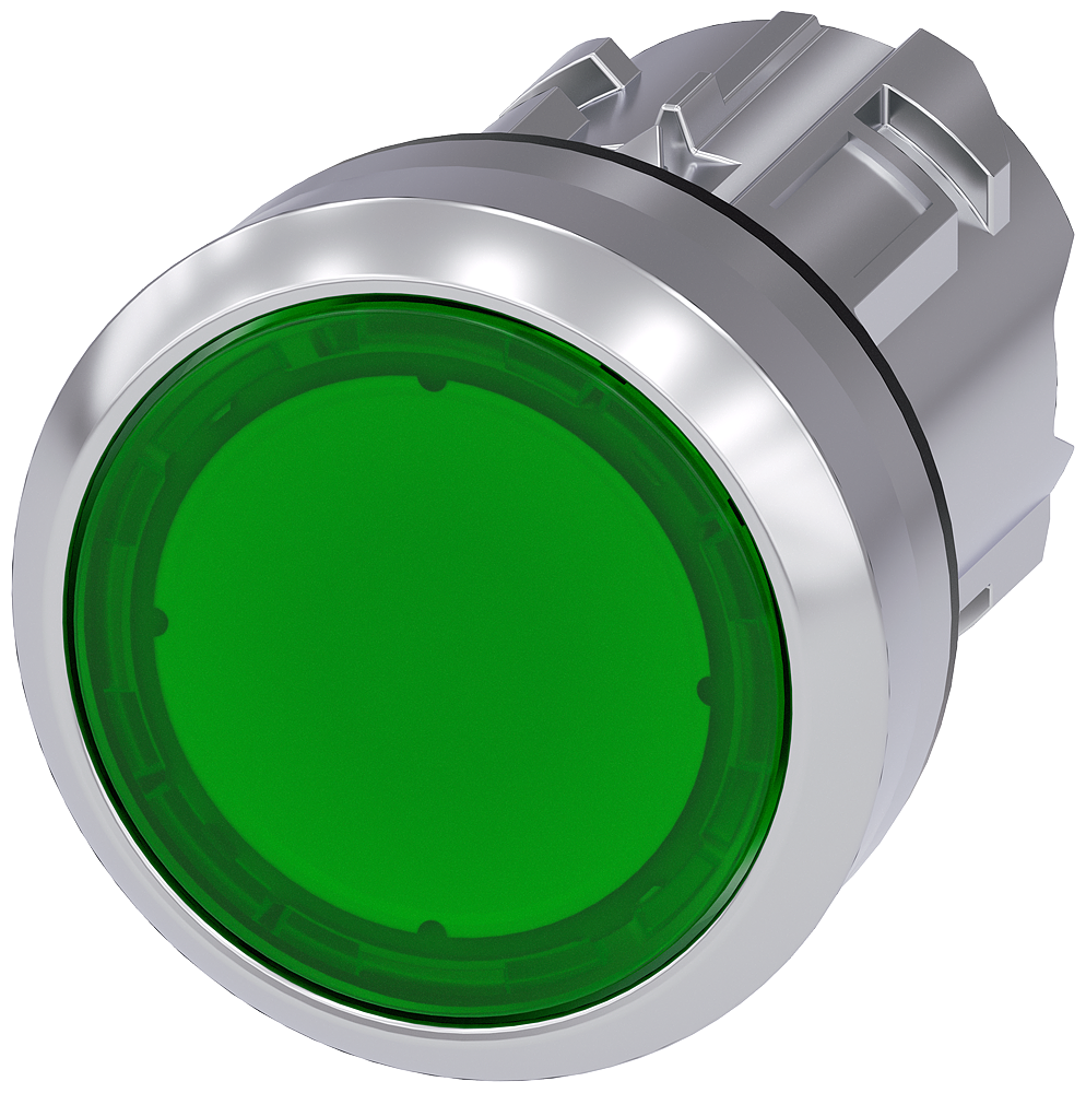G_IC03_XX_07953P 3SU1051-0AB40-0AA0 Illuminated pushbutton, green - Зображення 1