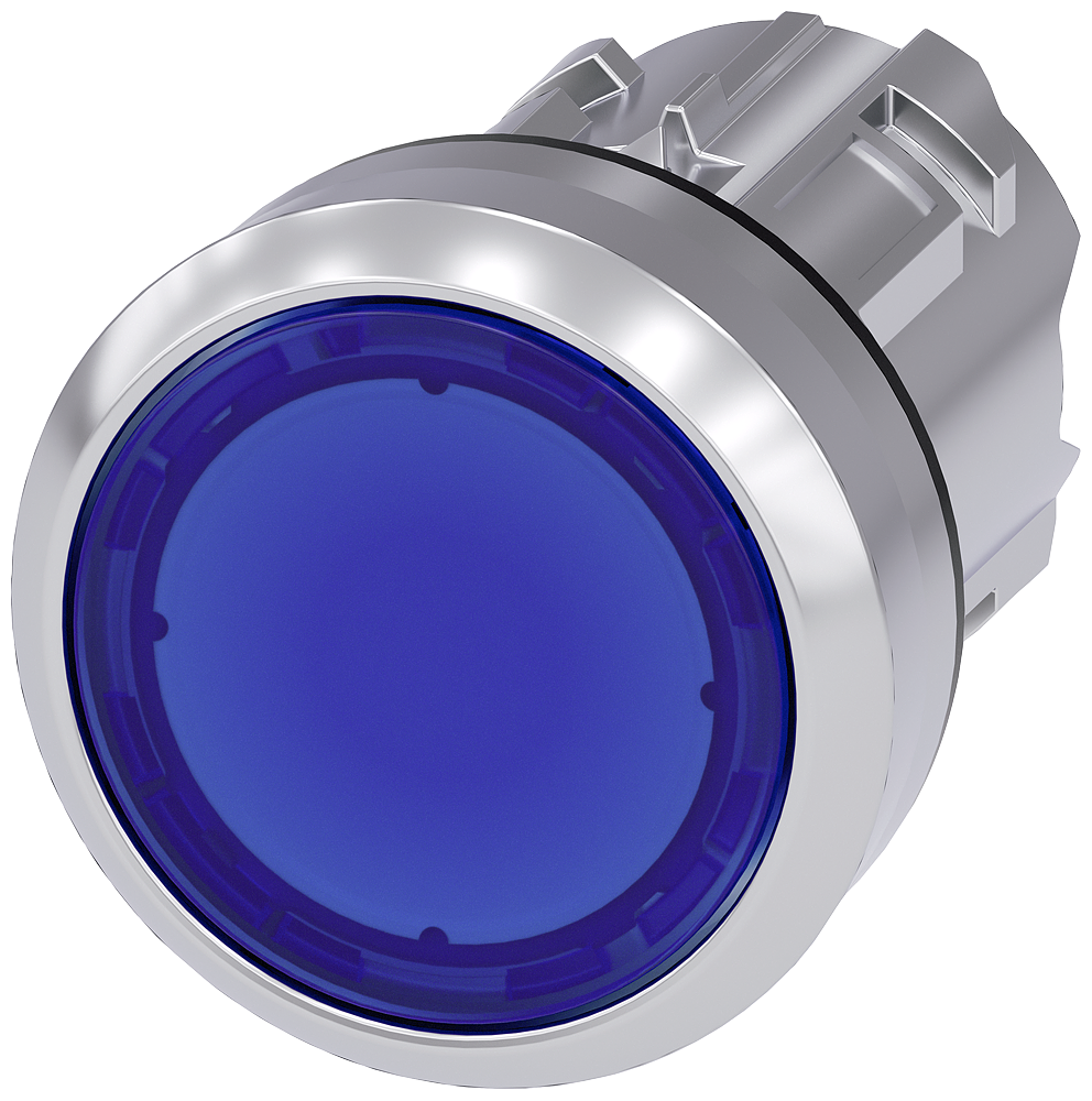 G_IC03_XX_07954P 3SU1051-0AA50-0AA0 Illuminated pushbutton, blue - Зображення 1