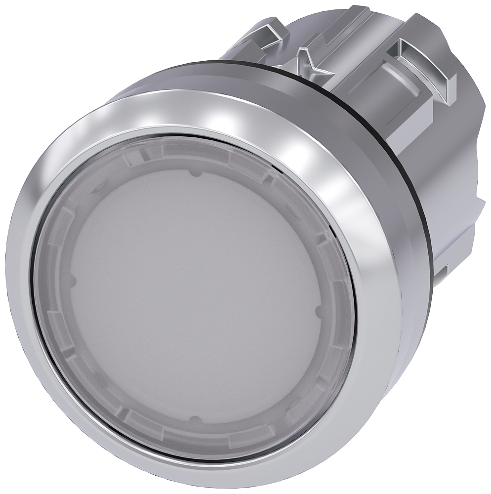 G_IC03_XX_07955P 3SU1051-0AA60-0AA0 Illuminated pushbutton, white - Зображення 1