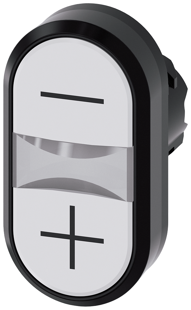 G_IC03_XX_08301P 3SU1000-3AB66-0AL0 Twin pushbutton, white, white - Зображення 1