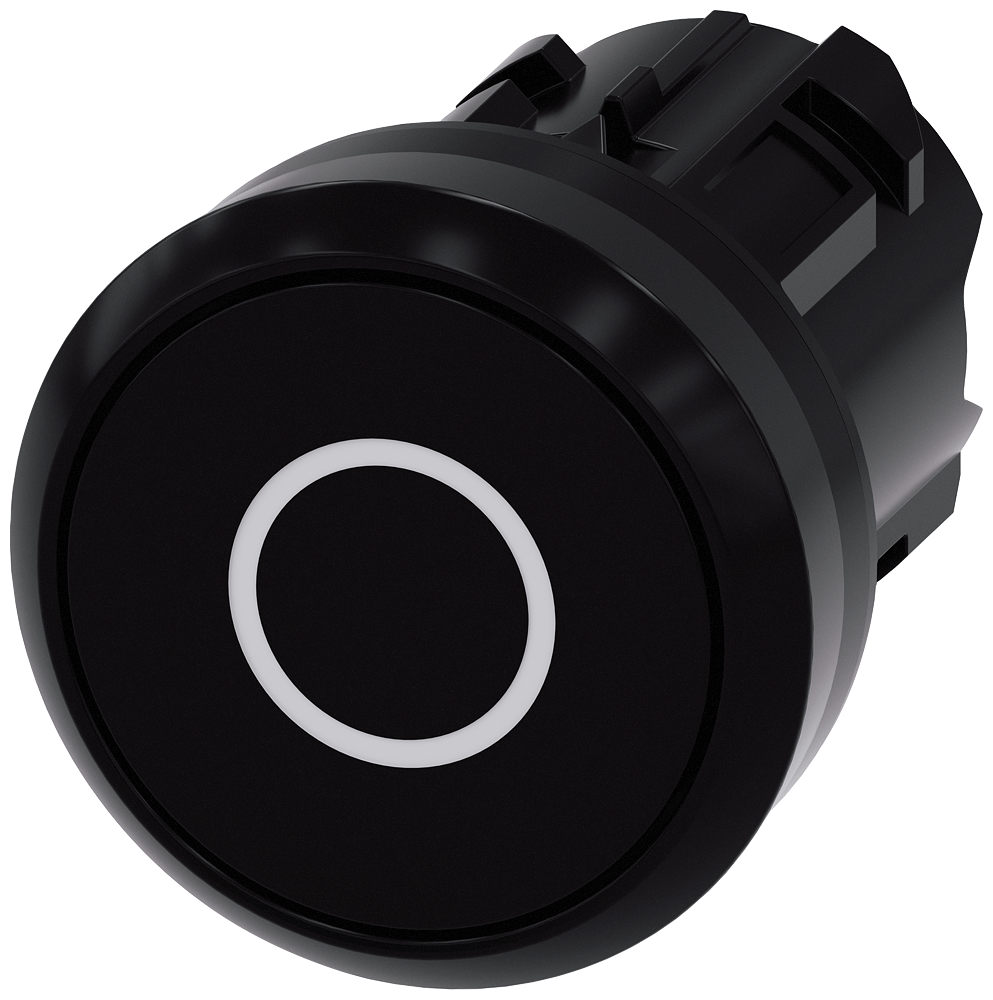 G_IC03_XX_08305P 3SU1000-0AB10-0AD0 Pushbutton, black - Зображення 1