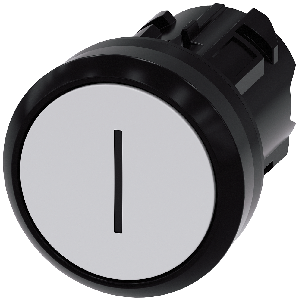 G_IC03_XX_08309P 3SU1000-0AB60-0AC0 Pushbutton, white - Зображення 1