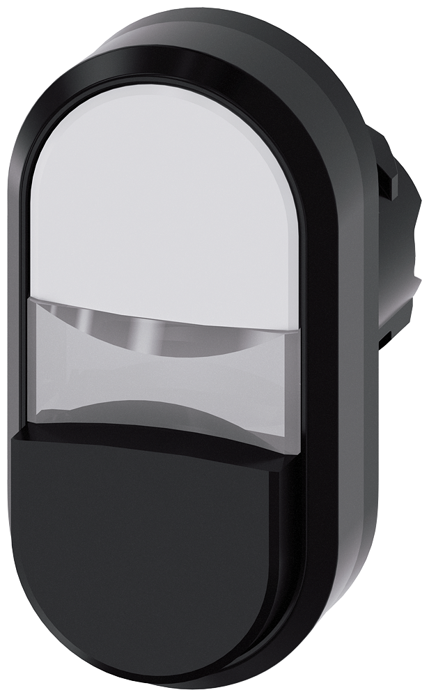 G_IC03_XX_08322P 3SU1000-3BB61-0AA0 Twin pushbutton, white, black - Зображення 1