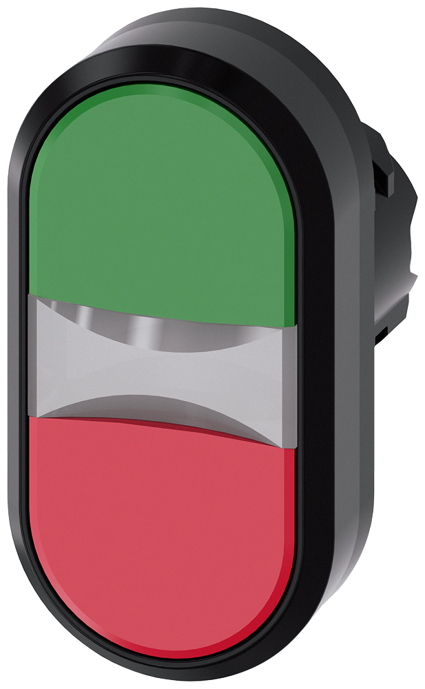 G_IC03_XX_08341P 3SU1000-3AB42-0AA0 Twin pushbutton, green, red - Зображення 1