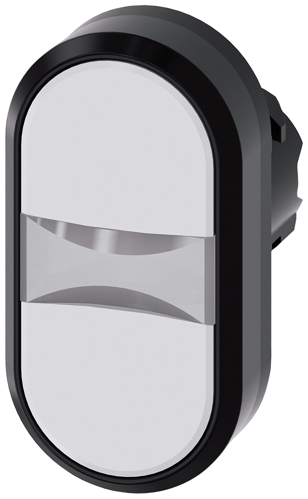 G_IC03_XX_08344P 3SU1000-3AB66-0AA0 Twin pushbutton, white, white - Зображення 1
