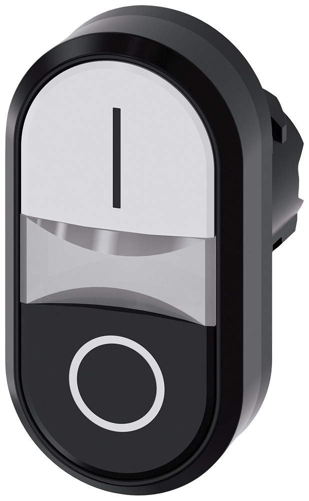 G_IC03_XX_08356P 3SU1001-3AB61-0AK0 Illumin. twin pushbutton, white,... - Зображення 1