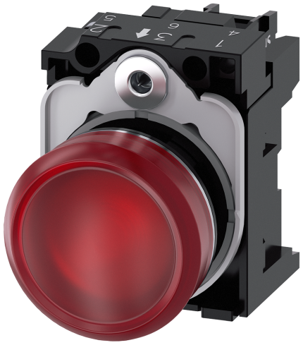 3SU1156-6AA20-1AA0 Indicator light, red