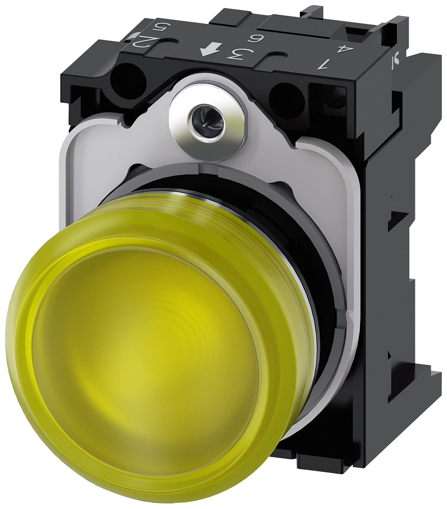 G_IC03_XX_08459P 3SU1156-6AA30-1AA0 Indicator light, yellow - Зображення 1