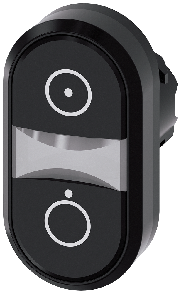G_IC03_XX_08561P 3SU1000-3AB11-0AQ0 Twin pushbutton, black, black - Зображення 1