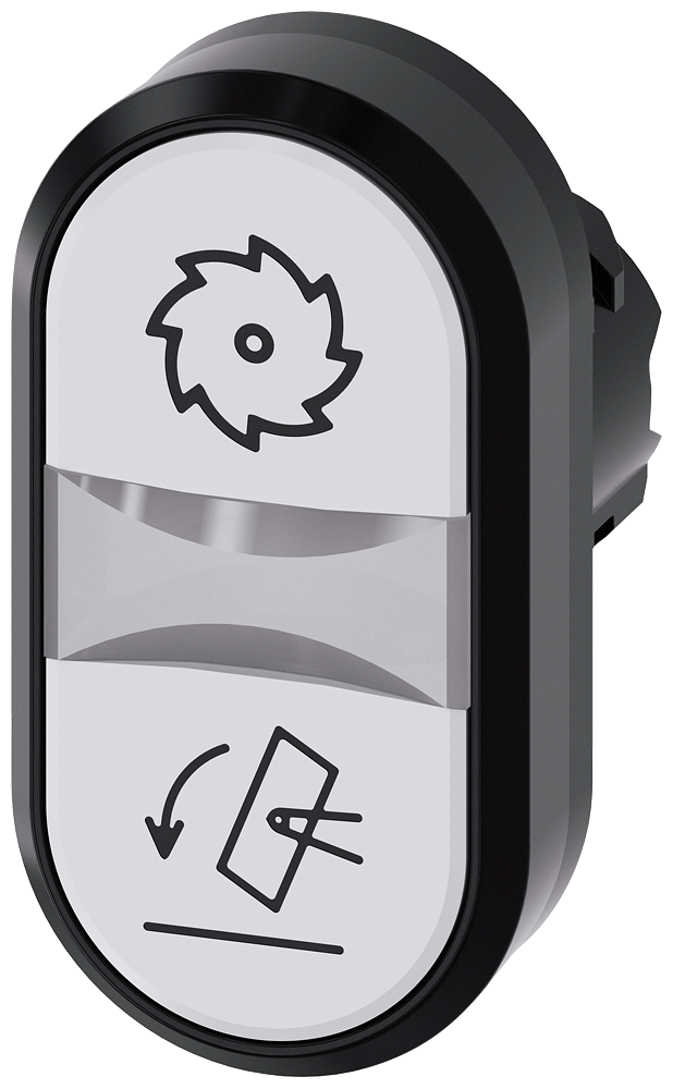 G_IC03_XX_08562P 3SU1001-3AB66-0AP0 Illumin. twin pushbutton, white,... - Зображення 1