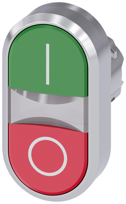 3SU1051-3AB42-0AK0 Illuminated twin pushbutton, gre...