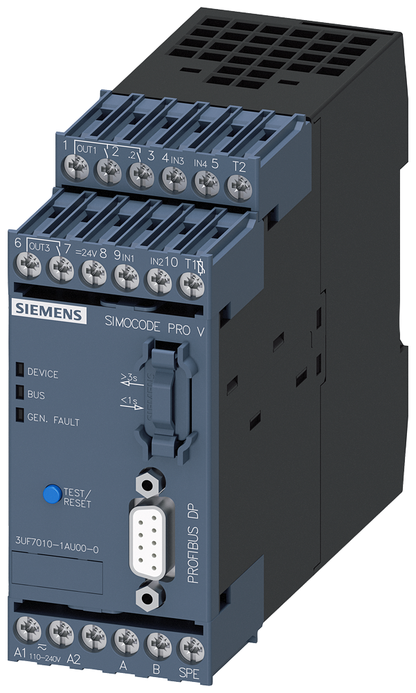 G_IC03_XX_22940P 3UF7010-1AU00-0AX0 BASIC UNIT SIMOCODE PRO V PB; - Зображення 1