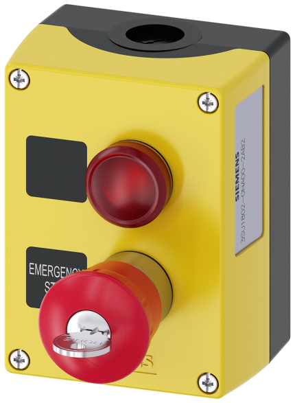 3SU1802-0NA00-2AB2 Enclosure plastic, 2 control points